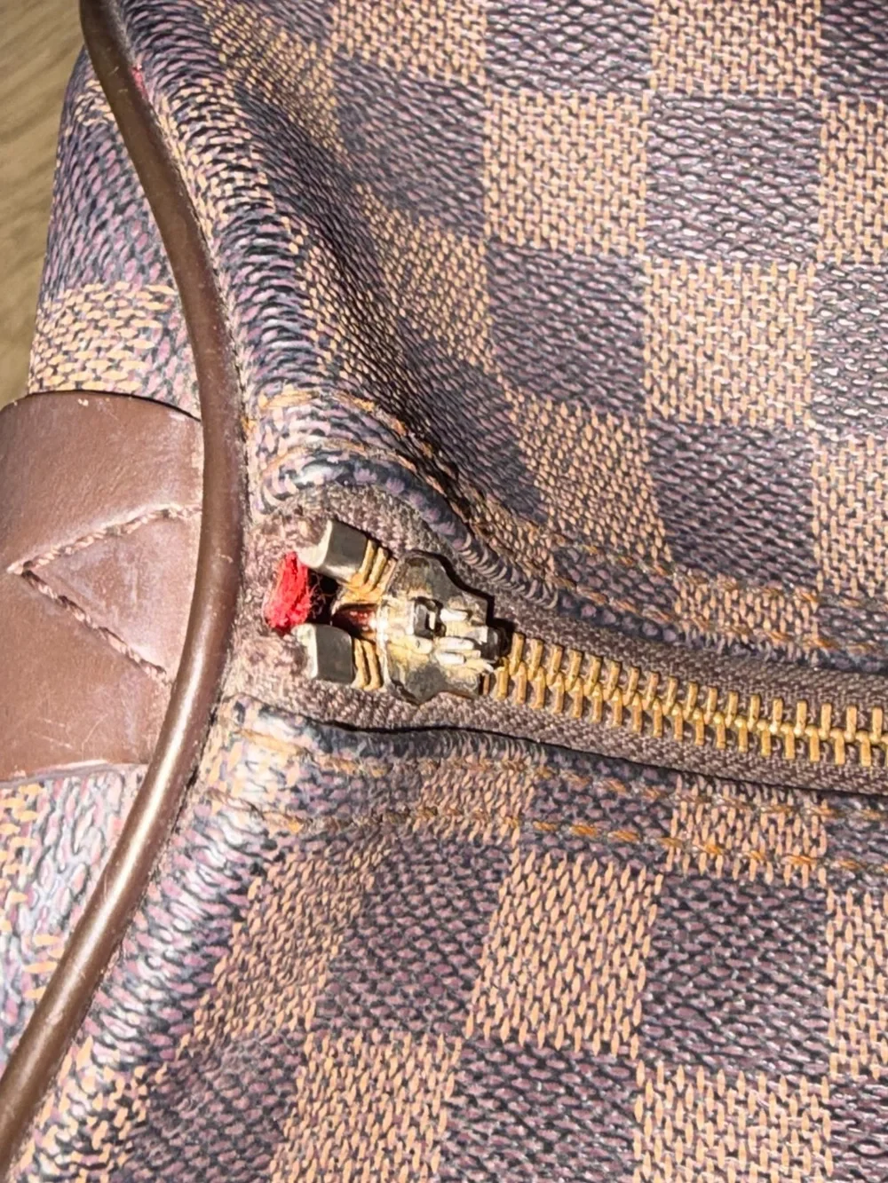 Classic Brown LV Checkerboard Handheld Bag